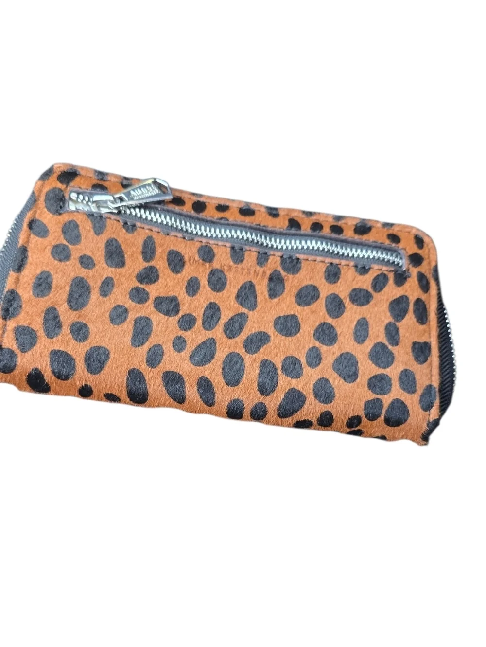 Aimee Kestenberg Cowhair Dyed Cheetah Print Zip Clutch